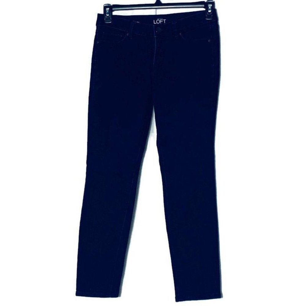 LOFT Petite Modern Skinny Jeans Dark 6 EUC 28 Ann